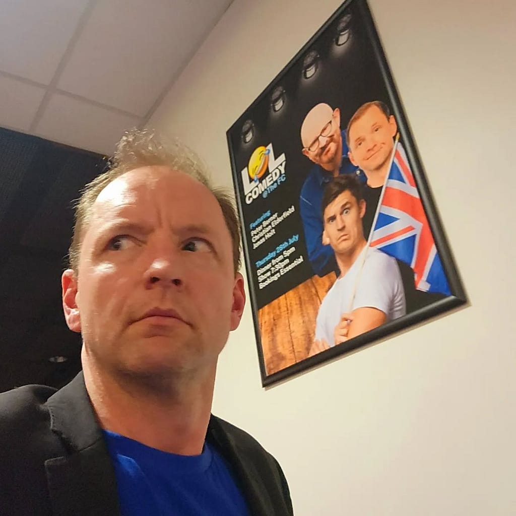 Comedy entertainer for Sydney kids parties, about to perform stand-up comedy - Jonas Holt