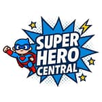 Superhero Central cartoon superhero logo for kids party entertainment in Sydney