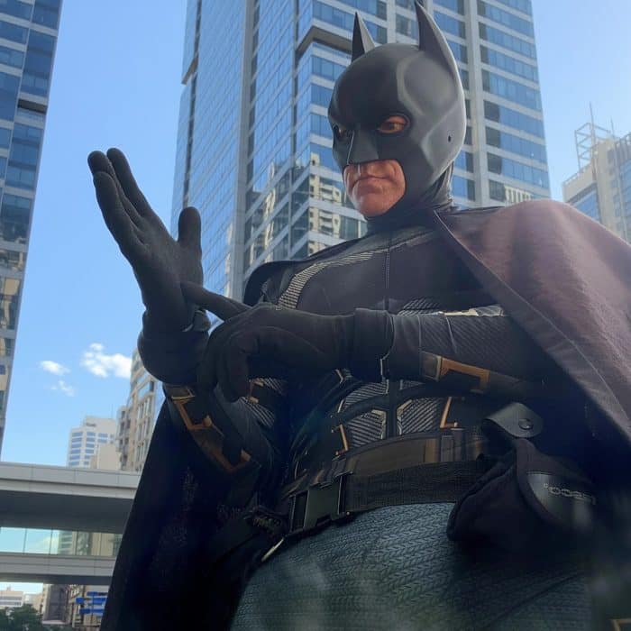 In-character superhero comedy entertainer – FruitBatman